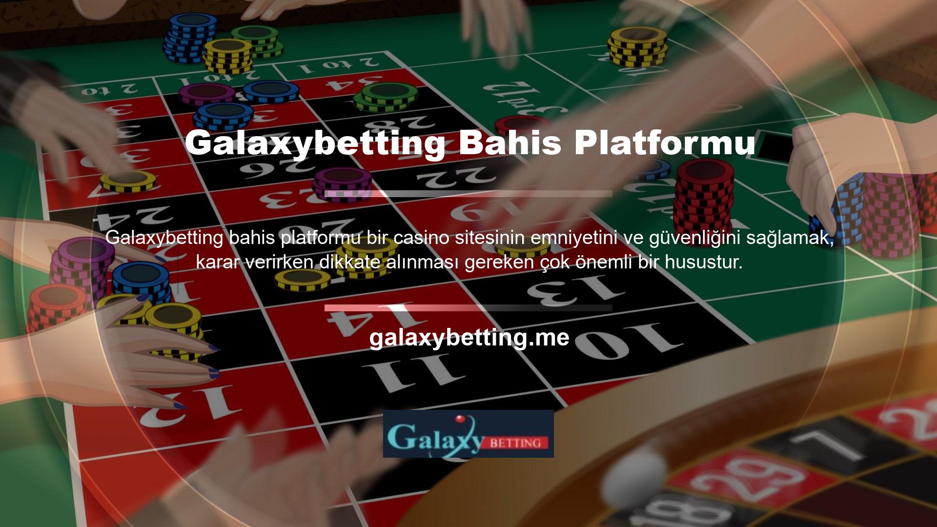 Bu nedenle şirketin bilgilerini incelerken casino lisansına sahip olduğundan emin olun