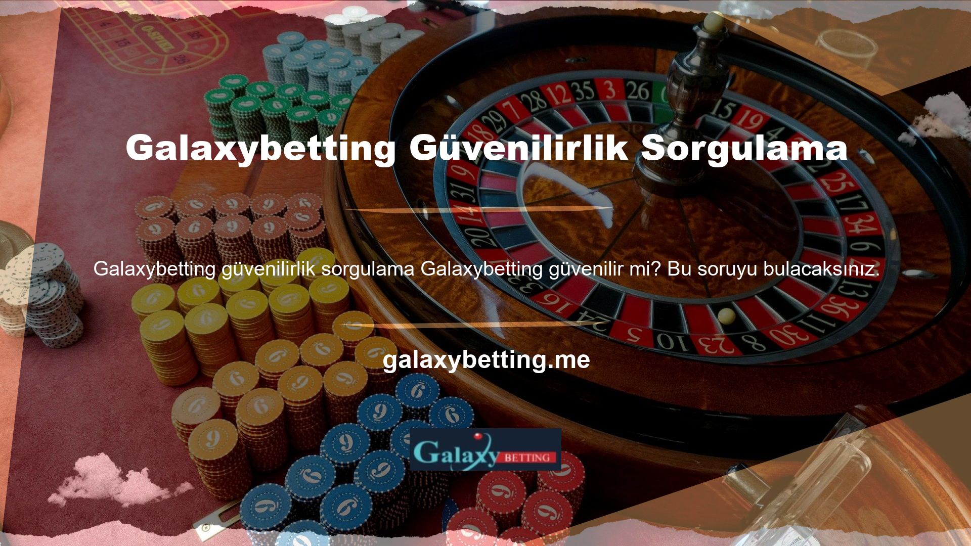 Galaxybetting web sitesi ile ilgilenecek bir inceleme bırakabilir, çok çeşitli kampanyalarla gülümseyebilir ve seçimleriyle sizi şaşırtabilirsiniz